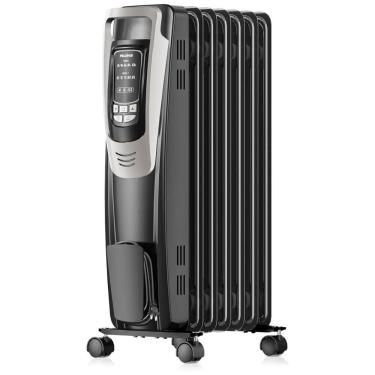 Imagem de Aquecedor Elétrico a Óleo com 5 Configurações de Temperatura, 110V 1500W, PELONIS NY1507 14A, Preto