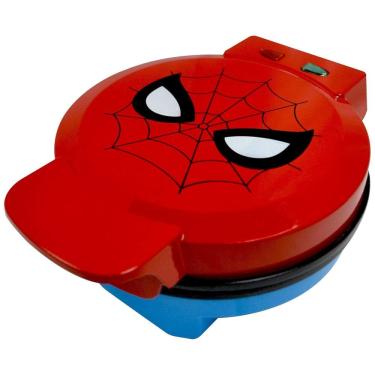 Imagem de Marvel Spiderman Máquina de Waffle Máscara de Aranha Nos Waffles, 110v, UNCANNY BRANDS WM MVC SMC, Vermelho