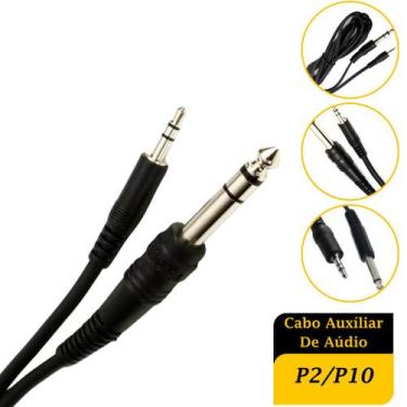 Imagem de Cabo P2 P10 Estereo Profissional 1,5 3 e 5 Metros Premium - NoBrand, 3