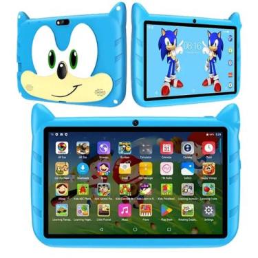 Imagem de Tablet Infantil 64GB Android 13 4GB RAM Quadcore, Câmera 4MP, WiFi, Yo