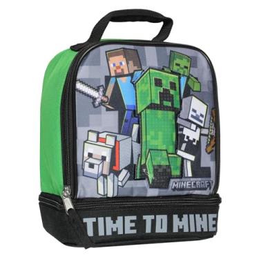 Imagem de Lancheira térmica Minecraft Time to Minine com compartimento duplo