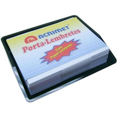 Imagem de Porta Lembrete Com Papel Branco Acrimet 957 Preto