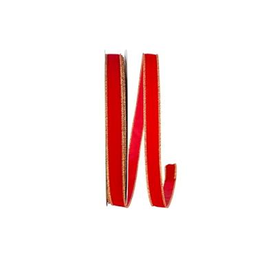 Imagem de Reliant Ribbon Fita de veludo com fio Value, vermelho/dourado
