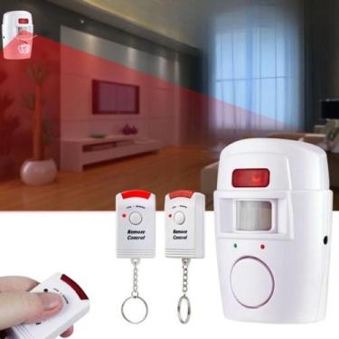 Imagem de Kit Alarme Residencial Sem Fio Sensor Presença + 2 Controles - Genéric