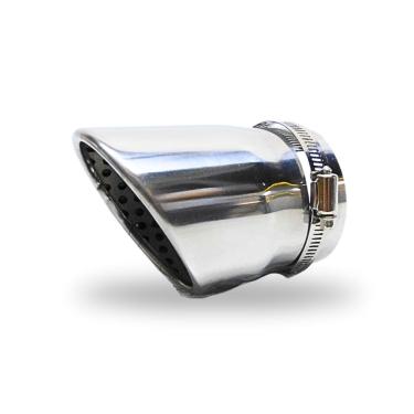 Imagem de Ponteira Universal Escape Esportivo Cromada Dupla Volksvagen