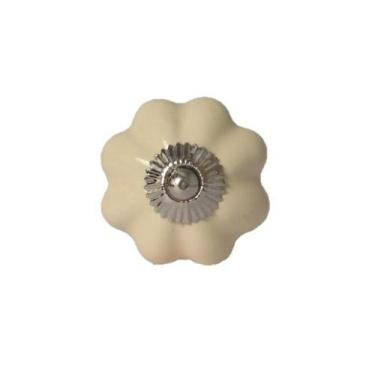 Imagem de Puxador P/Moveis Ceramica Pitanga Bege - VENUS VICTRIX /, Colorido, Po