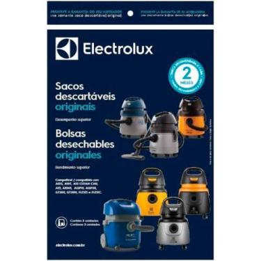 Imagem de Kit com 3 Sacos Electrolux para Aspirador de Água e Pó A10 Smart A10T 
