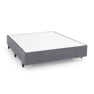Imagem de Box Queen Desmontável Herval Core, tecido Jacquard Grafite, 39x158x198 cm