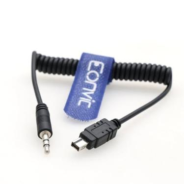 Imagem de Eonvic Cabo de liberação do obturador de câmera N3 de 3,5 mm para controle remoto para câmera Nikon Z7 Z6 Z6III Z7II D750 D7500 D7200 D3200 D3100.