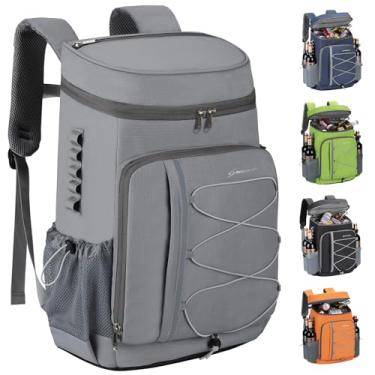 Imagem de Maelstrom Mochila térmica, 50 latas, cinza, bolsa térmica térmica, acampamento, praia, caminhadas, viagens, caça, trilha, ciclismo