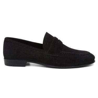 Imagem de Mocassim Loafer Centuria Couro Nobuck Preto - Centuria Calcados, 41