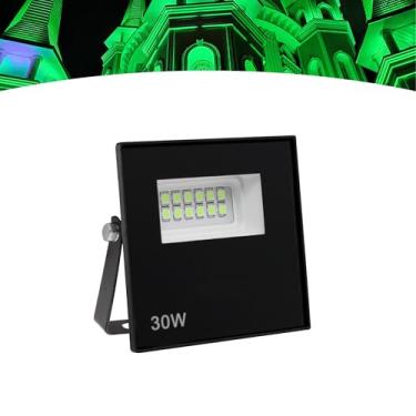 Imagem de Refletor Led 30w Holofote Bivolt Prova Dágua Luz Verde