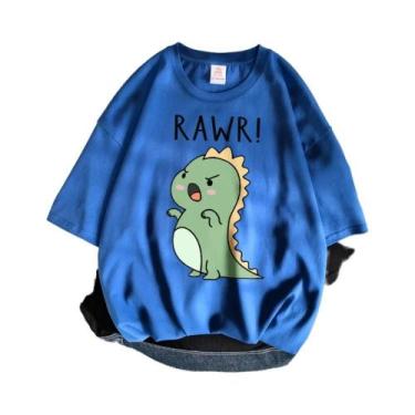 Imagem de Camiseta Esportiva Feminina com Estampa de Dinossauro - Manga Curta e 