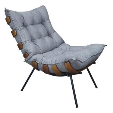 Imagem de Poltrona Costela Decoração em Linho - Élpis Móveis - Élpis Móveis e De