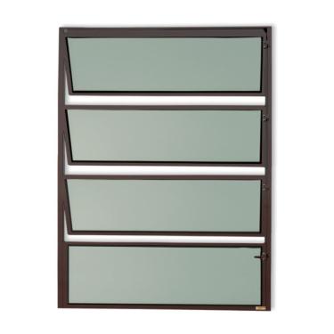 Imagem de Basculante Master Vidro Boreal 80cm X 40cm Brimak Corten