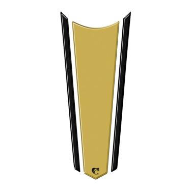 Imagem de Adesivo Faixa Gravata Resinado Tanque Moto Honda Dourado Dourado E Preto