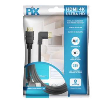 Imagem de Cabo De Hdmi Macho X Macho 2.0 90 Graus Ultra Hd