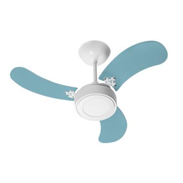Imagem de Ventilador De Teto Venti-delta New Led Colors Com 3 Pás Azul 220v