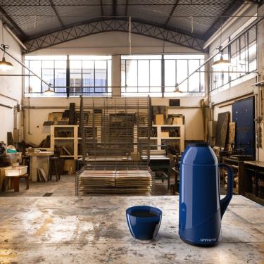 Imagem de Garrafa Térmica Roma 1 L Azul - Unitermi