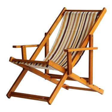 Imagem de Espreguiçadeira Preguiçosa Dobrável Mel Cb Triângulo Colorido