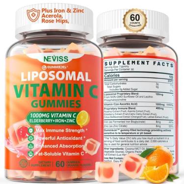 Imagem de Gomas de vitamina C NEVISS Lipossomal 1000 mg para adultos, 1 pacote