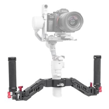 Imagem de DIGITALFOTO Ares Z Axis Spring Gimbal Dual Handle, Amortecimento Removível Dual Grip Compatível com Crane 2, DJI RS2/RS3 Pro/RS4/RS 4 Pro/Mini/Ronin S/SC, FEIYU AK2000/4000, Moza Air Gimbal de 2 eixos
