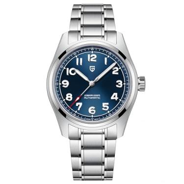 Imagem de Pagani Design Relógios masculinos japoneses NH35 Movimento Automático Mergulho Mecânico Esporte Impermeável Vidro Safira Aço Inoxidável Relógio de Pulso, 1717 azul, esportivo