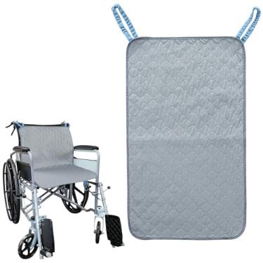 Imagem de MatFirsmo Almofadas Impermeáveis Para Cadeira De Incontinência, Assento Rodas Reutilizável E Altamente Absorvente Com Alças, Capa Lavável Adultos Idosos 35,4" X 19,68"