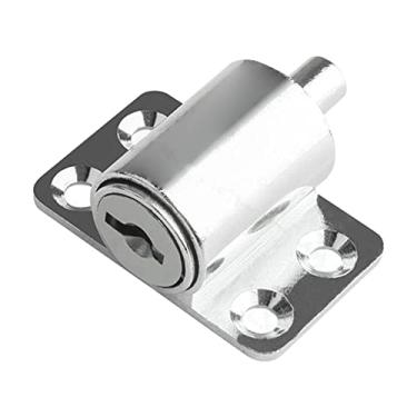 Imagem de Porta Liga -barra de Segurança Bloqueio de Parafuso de Janela Forte Com Chave, Anti -theft Farbo, Vida útil Longa para Portas, Janelas, Prática (Cinza claro)