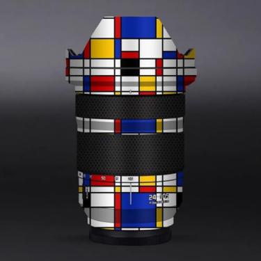 Imagem de Skin Lens Camera Skin Wrap Vinil Protetor Adesivo Acessórios de Fotografia para Panasonic Lumix S 24-105mm F4 24 105 (Estrutura Geométrica)