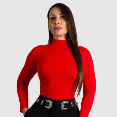 Imagem de Blusa Social Feminina Manga Longa Cacharrel Segunda Pele - Swiss Bouti