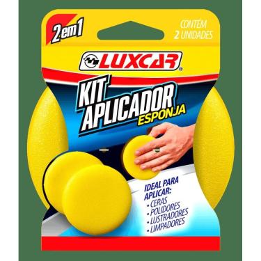 Imagem de Kit 2 Esponjas Aplicadoras Luxcar Amarelas