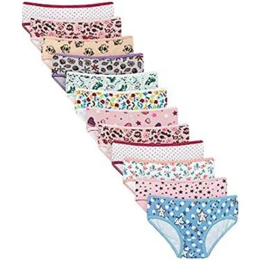 Imagem de Calcinha Infantil Estampada Kit 8 Peças Premium DCP Kids