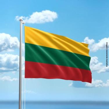 Imagem de Bandeira da Lituânia 80cmx140cm Tecido Oxford 100% Poliéster - Present