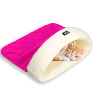 Imagem de Gato Saco De Dormir Para Gato Caminha Toquinha Casinha Toca Casa (Pink)