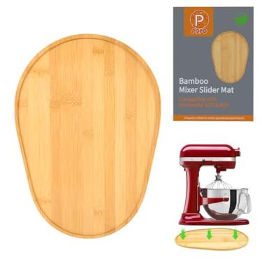 Imagem de Tapete deslizante de bambu compatível com batedeira KitchenAid 6/7/8 Quart Bowl-Lift Stand