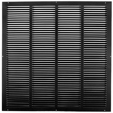 Imagem de HVAC Premium Grade de ar de retorno de 50 cm x 61 cm - parede lateral e teto - difusor de tampa de duto de ventilação HVAC - preto [dimensões externas: 21,75 W x 25,75''h]