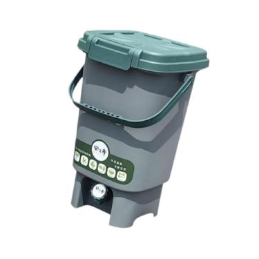 Imagem de Baoblaze Compost Bin Compost Container Jardim Pátio Caixa de compostagem Lixo Casa Resíduos de alimentos Lixeira para uso doméstico, M