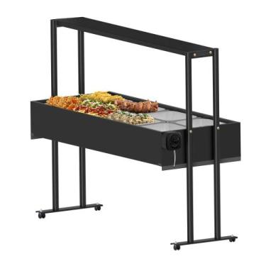 Imagem de Buffet térmico Saro 8 cubas com tampa Inox 220V BF822