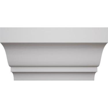 Imagem de 1 13/40.6 cm P x 15 cm C x 6 cm A WM52 Americraft Solid Paint Grade Wood MiterLink Crown Molding Coupler, Primed Pine (Matches Moulding MLDW01X03WM52PP)