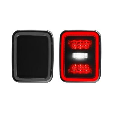 Imagem de HSUTVXPRO 1 par de luzes traseiras de LED para Jeep Gladiator JT 2020-2025, acessórios de lanterna traseira