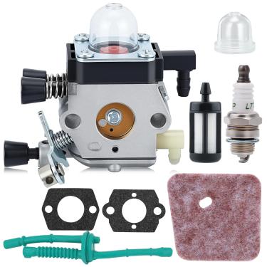 Imagem de Carburador C1Q-S186 para STIHL FS 38 HL45 HS45 KM55 FC55 FS 45 FS46 FS46C FS 55 FS55R FS55RC FS45C FS45L FS55C FS55T cortador de cordas com kit de afinação
