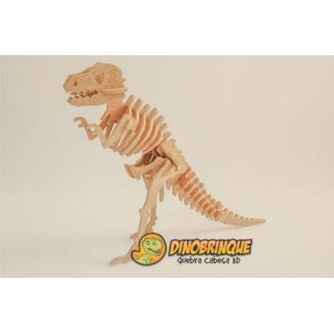 Imagem de Quebra-Cabeça 3D  DINOSSAURO TIRANOSSAURO REX Edição Especial de 60cm 
