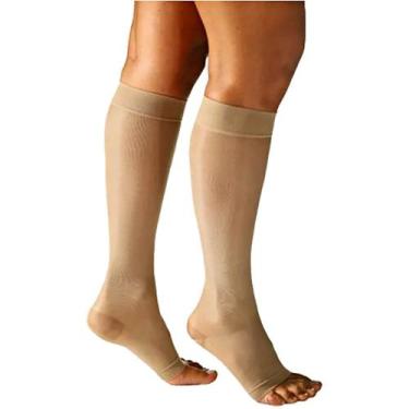 Imagem de Meia 3/4 Sigvaris Audace 15-20mmHg Natural Aberta G, G, Natural, 3/4 -