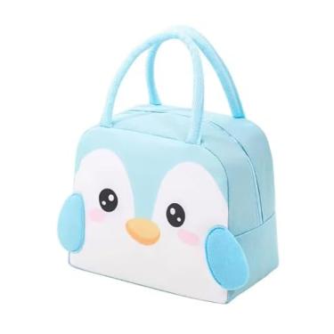 Imagem de Bolsa Térmica Infantil Lancheira Escolar Marmita com Alça Estampas Animais (Pinguim)