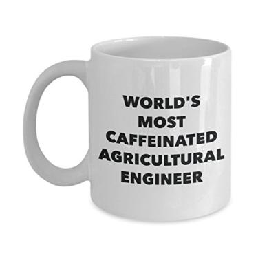 Imagem de Caneca de engenheiro agrícola World's Most Caffeinated - Caneca de café de cacau quente divertido - ideia de de Natal