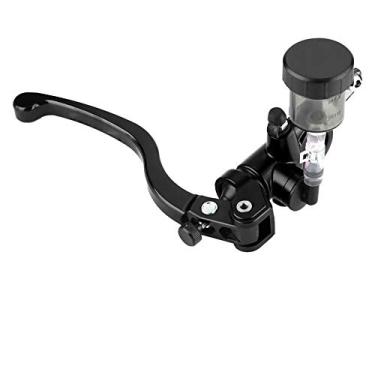 Imagem de Eujgoov Levaver de Embreagem Hidráulica de Motocicleta Esquerda Scooter de 22 Mm de Alumínio CNC de Alumínio Com Tubo de Maconha de óleo Visível para Motocicletas Elétricas (Preto)