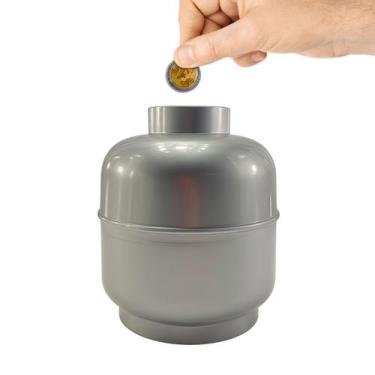 Imagem de Cofrinho Botijão Guarda Moedas Cofre Plástico Cores Diferen - Cofrinho