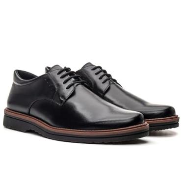 Imagem de Sapato Social Masculino Loafer Sport Fino Premium Solado Tratorado Estilo Moderno Couro Ecologico Acabamento Brilhante Ideal para Eventos Sociais Trabalho e Ocasiões Especiais (Preto, BR, Adulto, Numérico, 44)