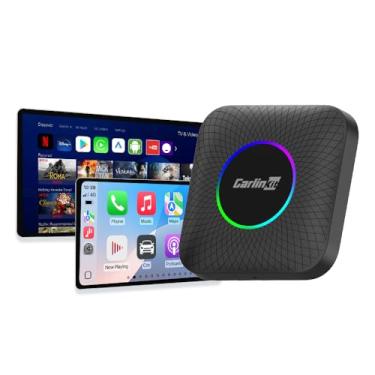 Imagem de CarlinKit CarPlay Ai Box Android 13.0 Sistema sem fio CarPlay Android Auto Adapte Magic Box Netflix, YouTube, Google Play, Rede 4G, QCM6225, 8 núcleos, 8 G+128 G (Versão Ultra)